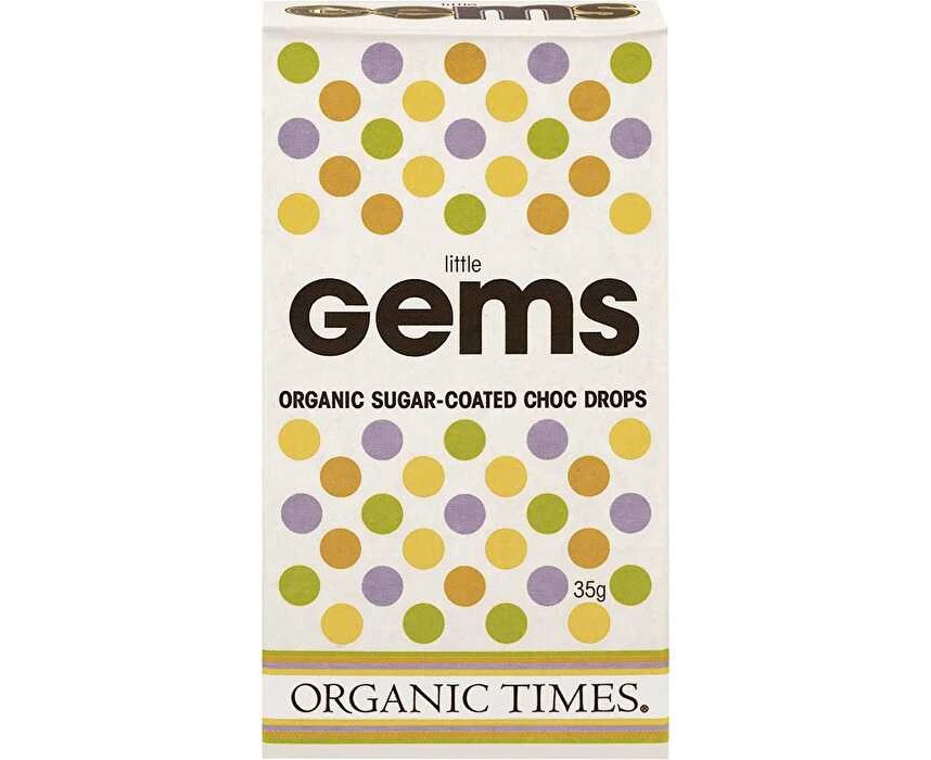 Organic Times Chocolate Little Gems 18x35g