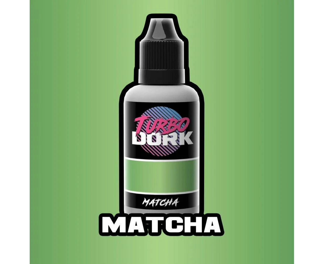 Turbo Dork Matcha Metallic Acrylic Paint 20ml Bottle