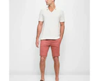 Target Australian Cotton Print Slim Chino Shorts