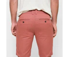 Target Australian Cotton Print Slim Chino Shorts