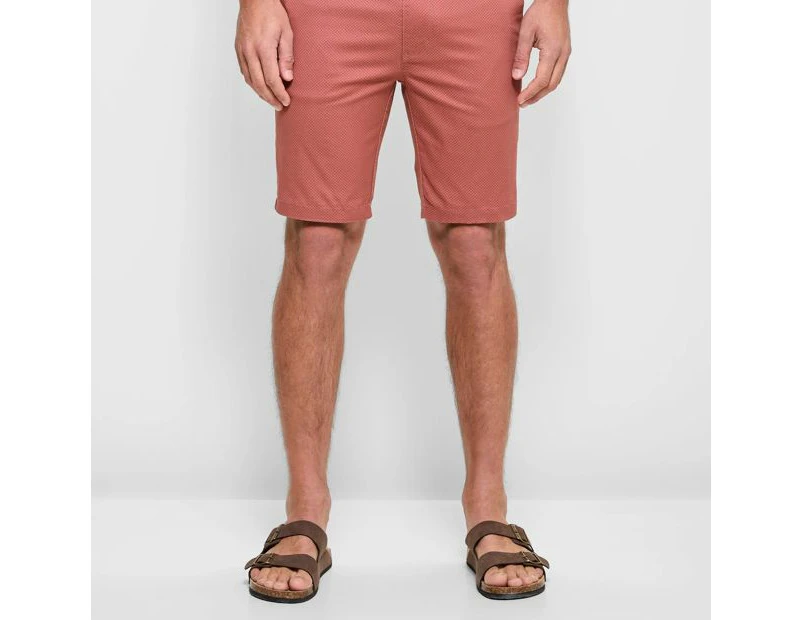 Target Australian Cotton Print Slim Chino Shorts