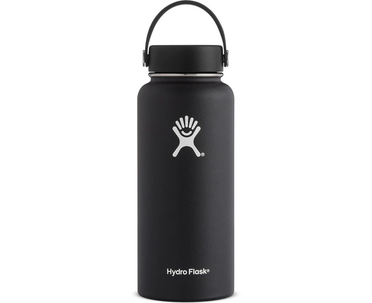 Hydro Flask Wide Mouth Bottle With Flex Cap - Black