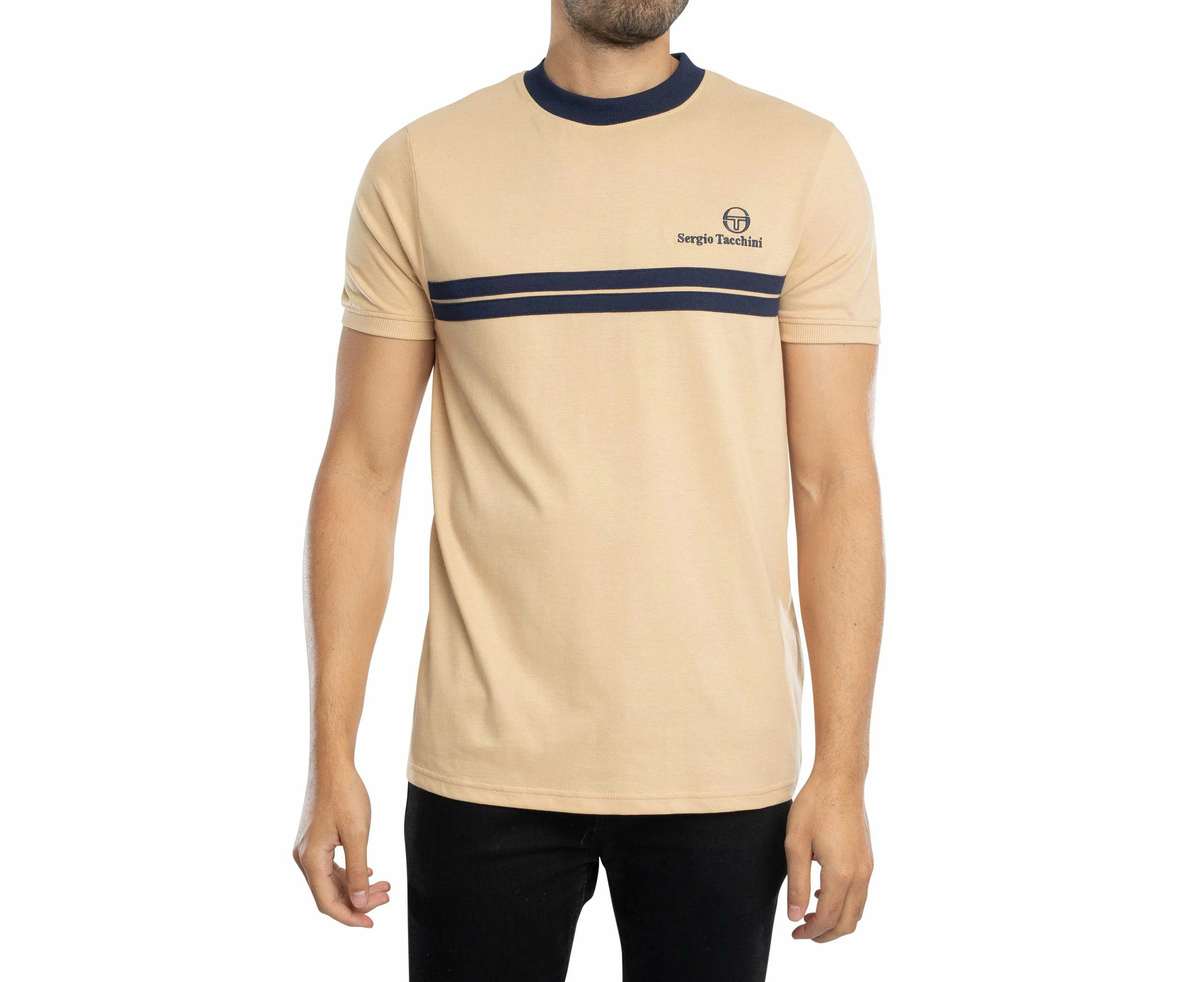 Sergio Tacchini Men's New Supermac T-Shirt - Beige