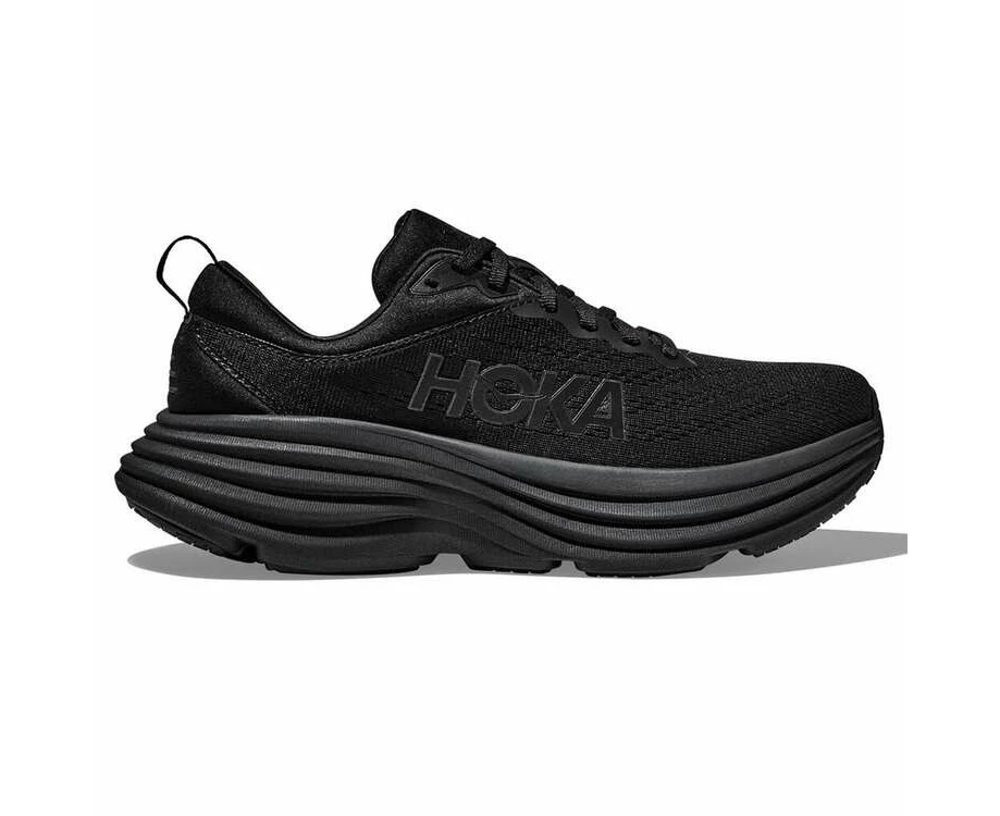 HOKA Mens Bondi 8 2E Running Shoes - Black