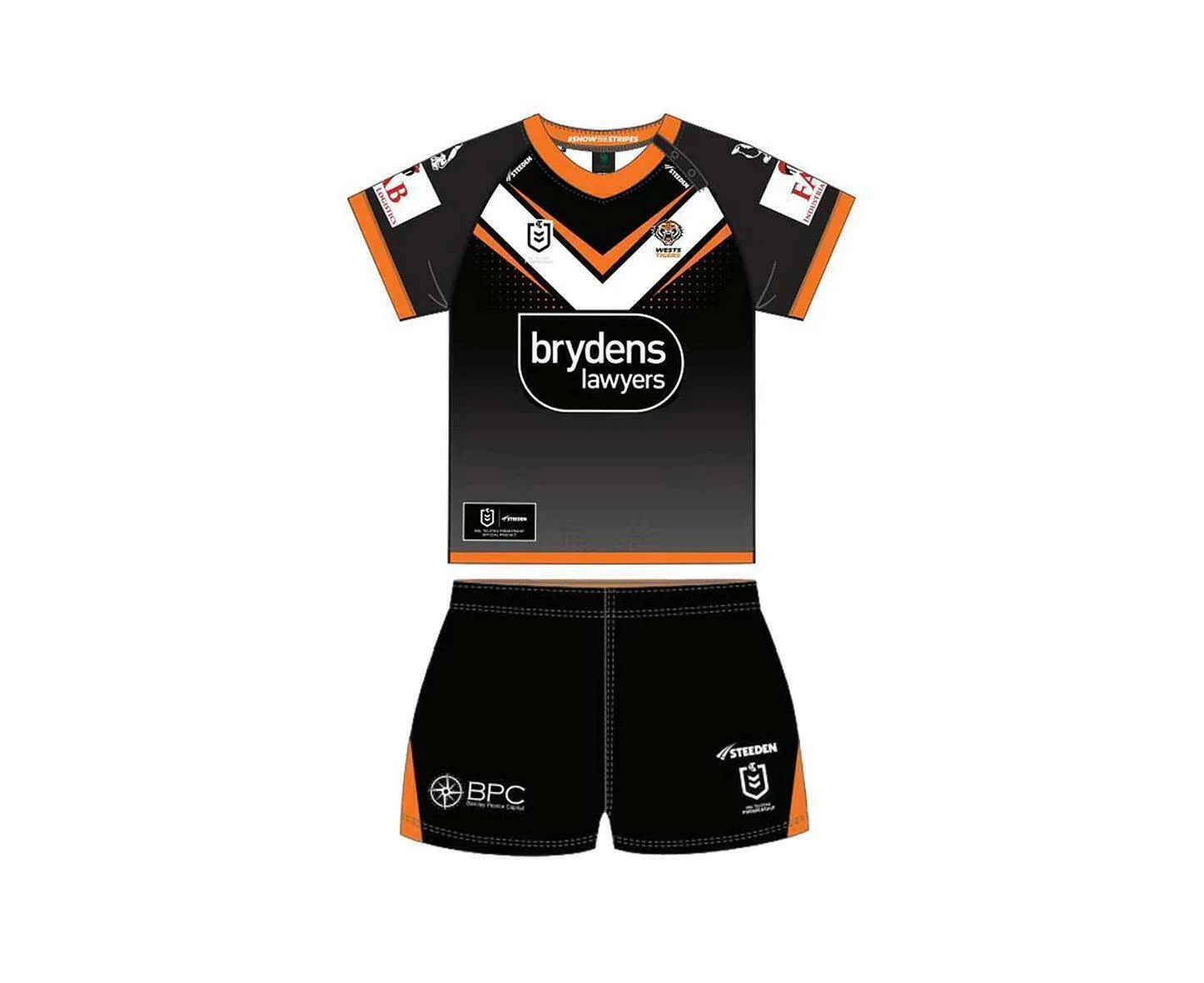 Wests Tigers Replica Toddler Home Kit 2023