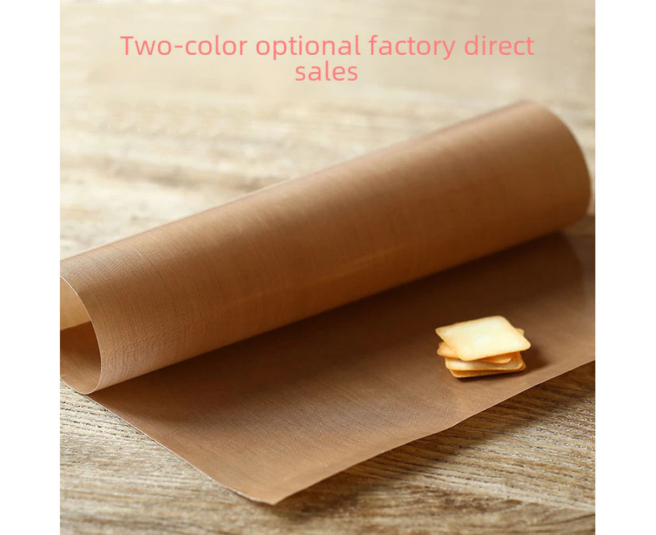 High Temperature Cloth Baking 40*60Cm Two-Color Teflon High Temperature Cloth Specifications Can Be Fixed Non-Stick Cloth Oven Mat,White30*40Cm17G