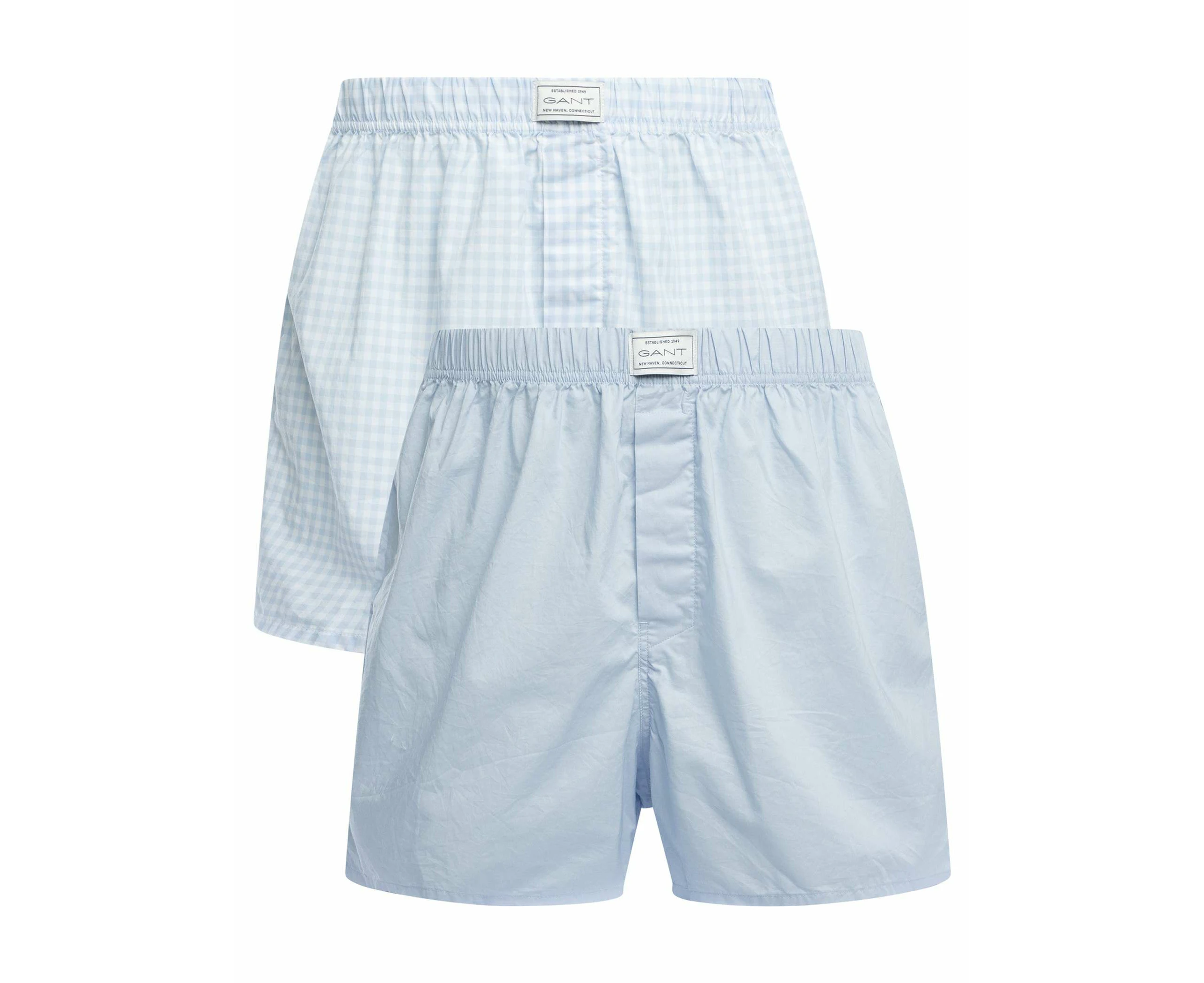 GANT Men's 2 Pack Woven Boxer Shorts - Blue