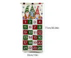 Christmas Advent Calendar with 24 Pockets Advent Calendar 24Days Countdown