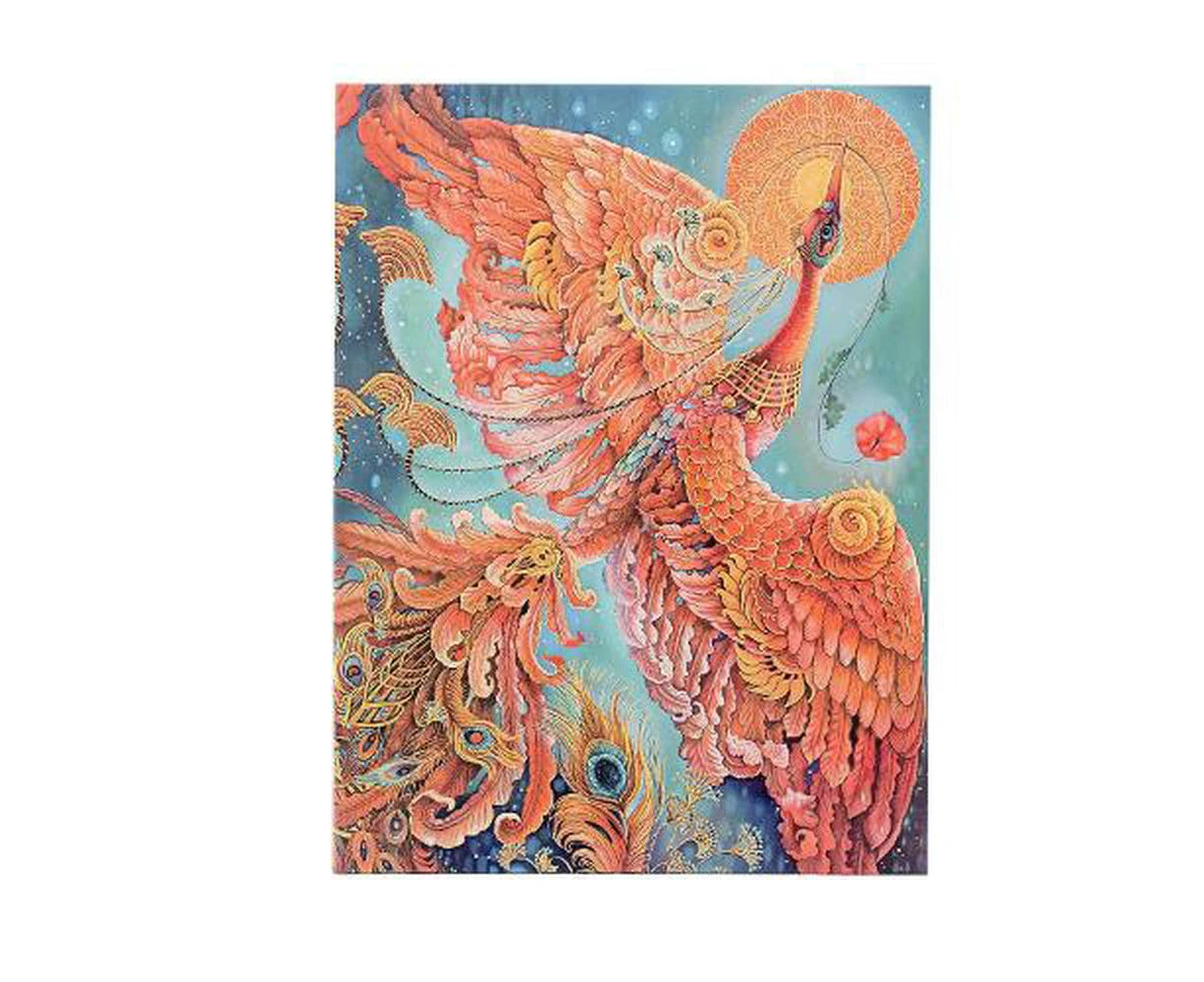 Firebird (Birds of Happiness) Ultra Unlined Hardback Journal (Elastic Band Closure)