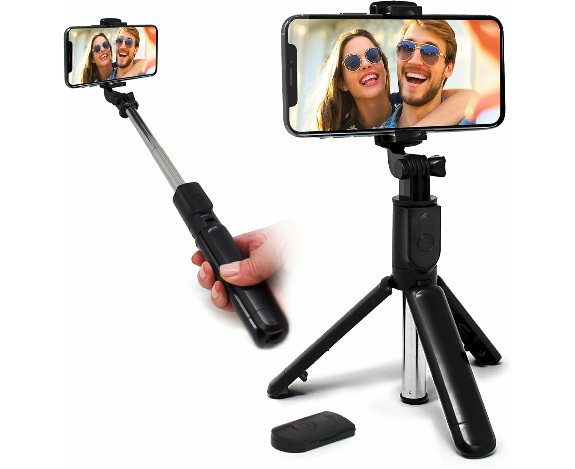 Bluetooth Handheld Selfie Stick Rotating Tripod Wireless Remote For Mobile Phone