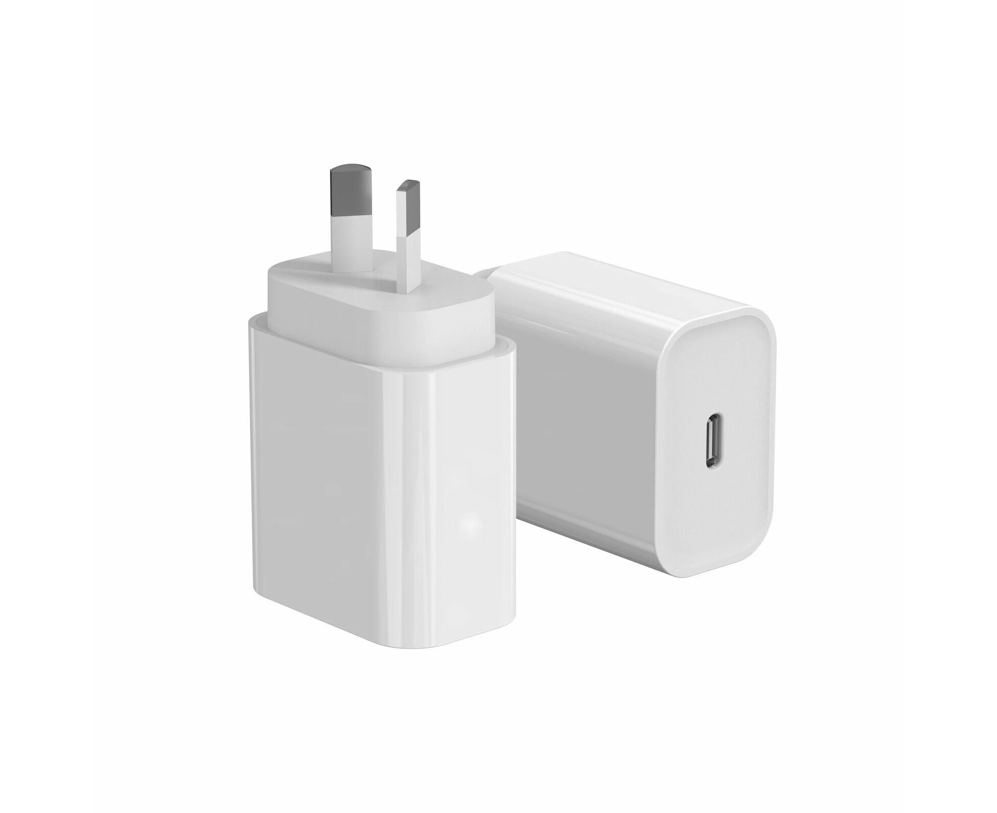 2x Techflo 20w Fast Charging Usb Type C Pd Wall Charger For Apple Samsung Google