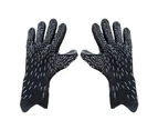 Goalie Soccer Glove Football Glove with Finger Support Goalkeeper Gloves - Black - 8