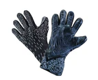 Goalie Soccer Glove Football Glove with Finger Support Goalkeeper Gloves - Black - 8