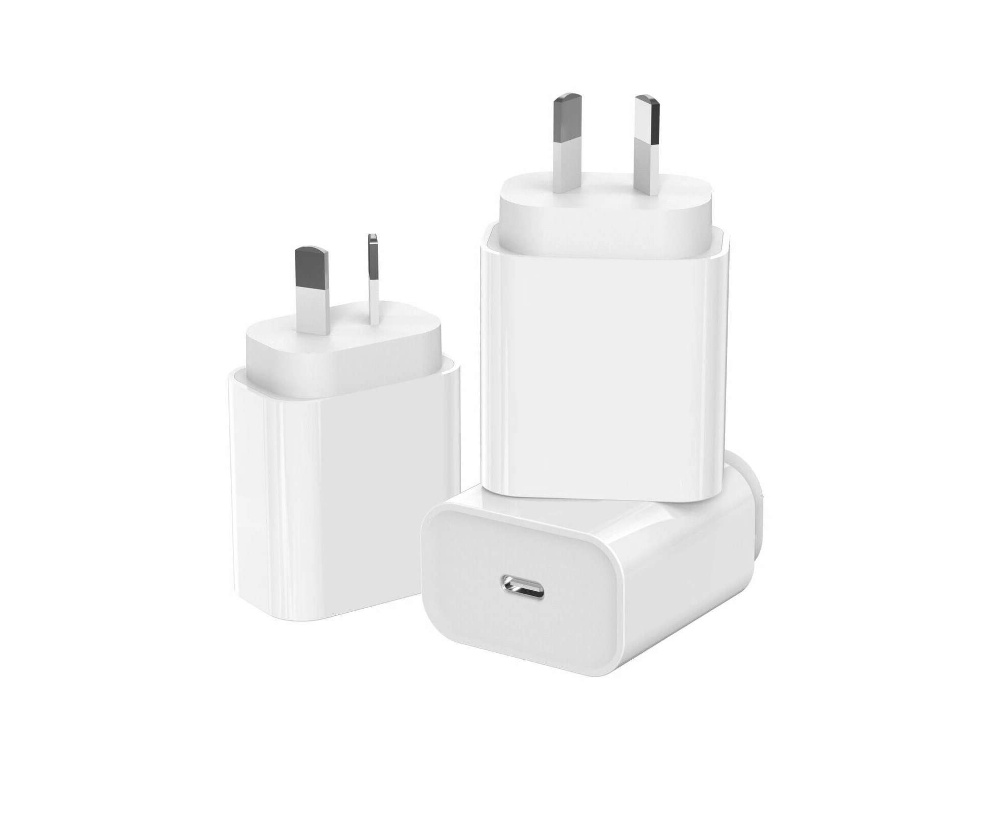 3x Techflo 20w Fast Usb Type C Pd Wall Charger For Iphone X 11 12 13 14 Pro Max