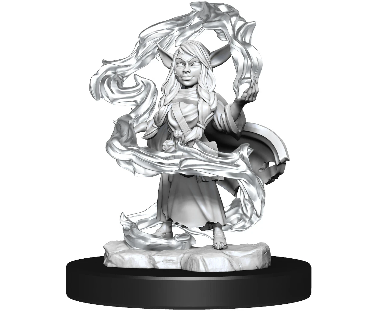 Critical Role Unpainted Miniatures Goblin Sorceror And Rogue Female