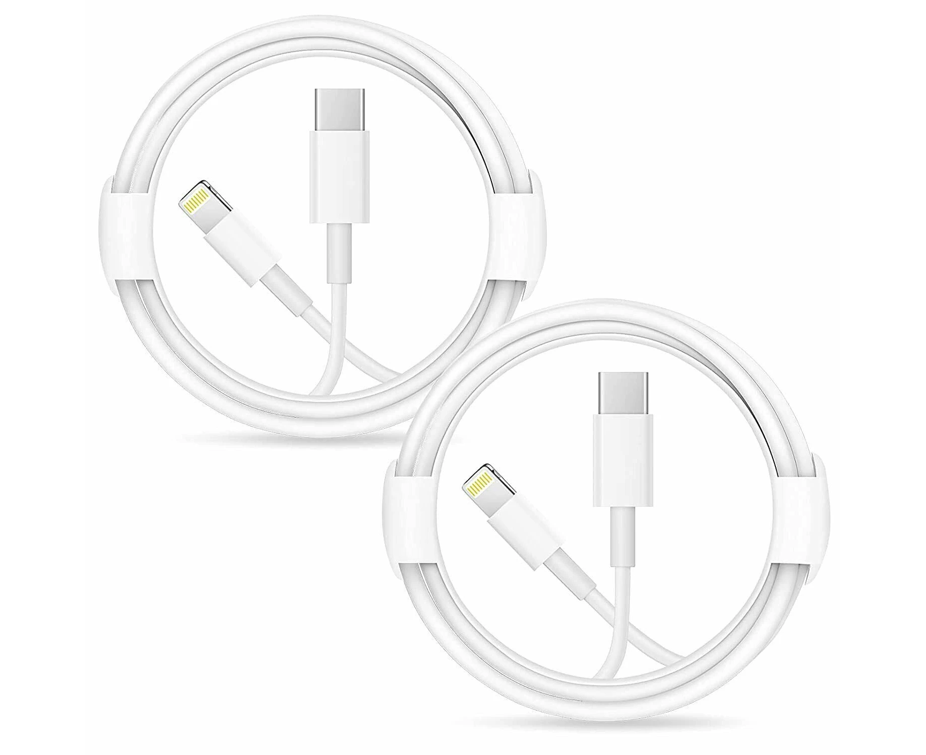 2pack Techflo Mfi Certified Lightning To Usb C Cable For Iphone 13 12 11 Pro Max