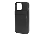 Mobile Phone Leather Case Magnetic Buckle Phone Case Wallet with Credit Card Holder for IPhone 13 Pro Max 6.7inch Black