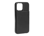 Mobile Phone Leather Case Magnetic Buckle Phone Case Wallet with Credit Card Holder for IPhone 13 Pro Max 6.7inch Black