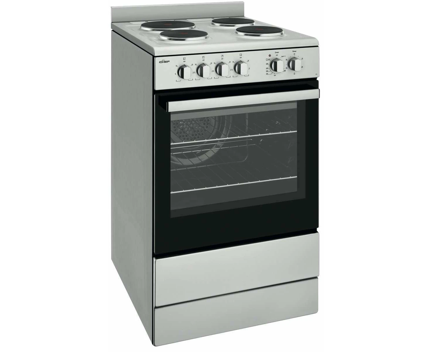 Chef 54cm 80L Electric Freestanding Oven/Stove CFE536SB