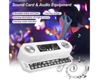 LOYOUTH Sound Card & Audio Equipment Multifunctional Rechargeable BT Sound Card Electric Sound Broadcast Equipment with Colorful Light Effect