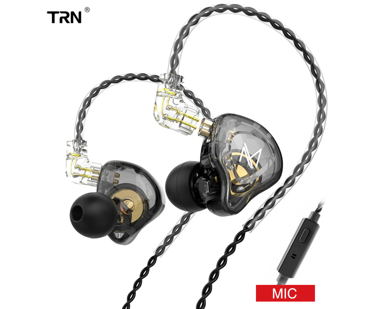 TRN MT1 In-Ear Monitor Headphones High-Clear Sound Earphones with 10mm Dual Magnetic Composite Dynamic Driver Noise Canceling Wired Earbuds