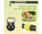 Dog Cat Toy Pet Play Interactive Flirt Pole Puppy Wand Retractable Training Exercise Tug Equipment Durable Teaser Chase Stick