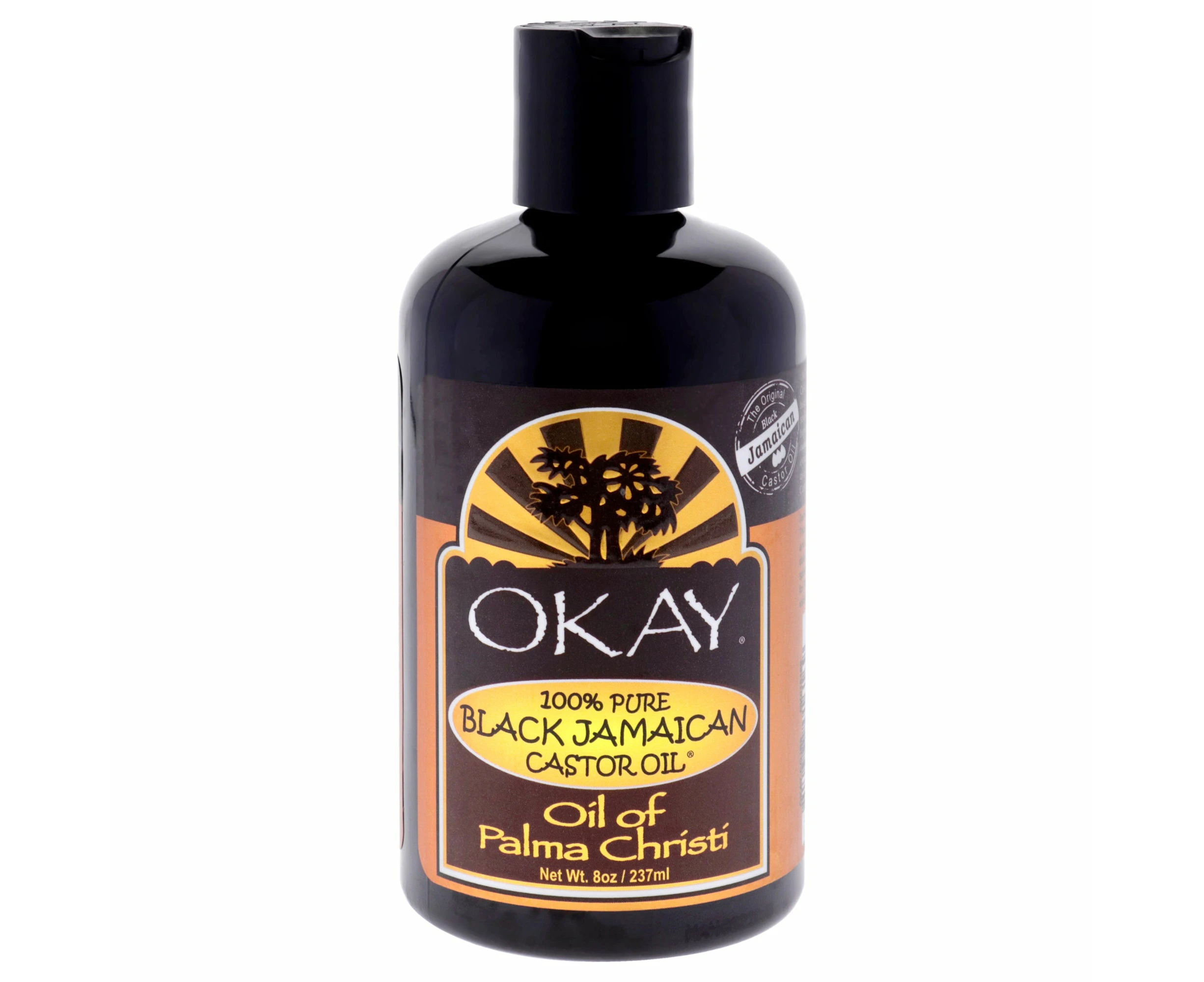 Okay 100 Percent Pure Black Jamaican Castor Oil by Okay for Unisex - 8 oz Oil