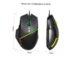 A876+V100 Keyboard and Mouse Combo Wired Gaming Mouse+One-handed Game Keyboard with Adjustable DPI and Breathing Light