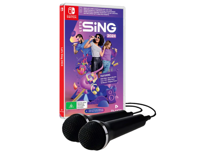 Let's Sing 2024 2-Mic Bundle (Switch)