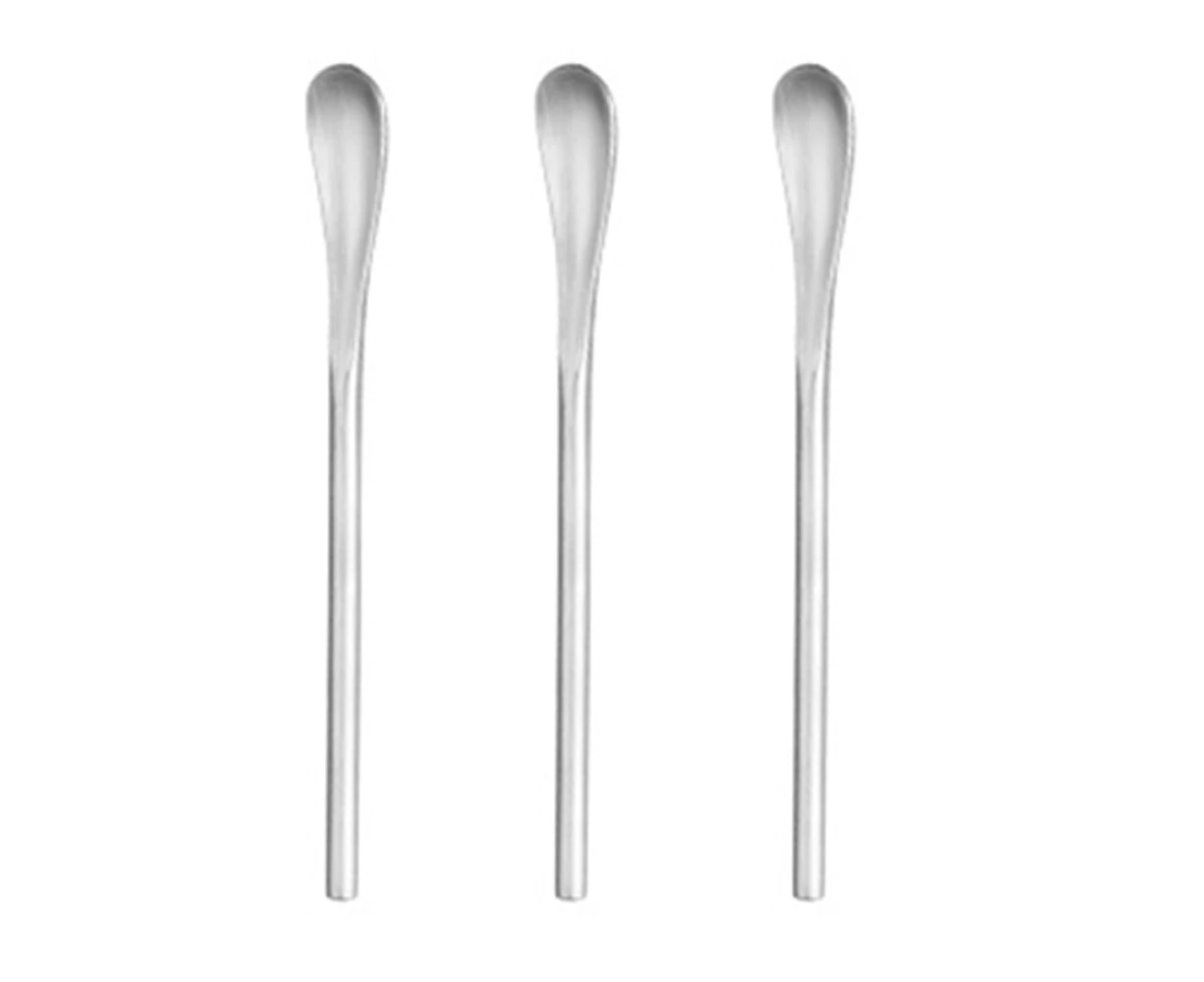 304 Stainless Steel Long Handle Coffee Stir Sticks, 3 pcs Cocktail Spoons, 5.12 inch Drink Stirring Spoons