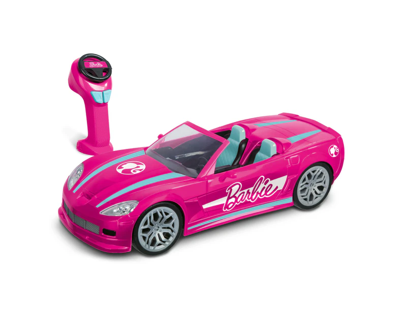 Bladez Toyz Barbie Dream Car Remote Control, Pink RC Car for Kids, Full-Function with Lights, Fits Two Barbie Dolls - Christmas Present