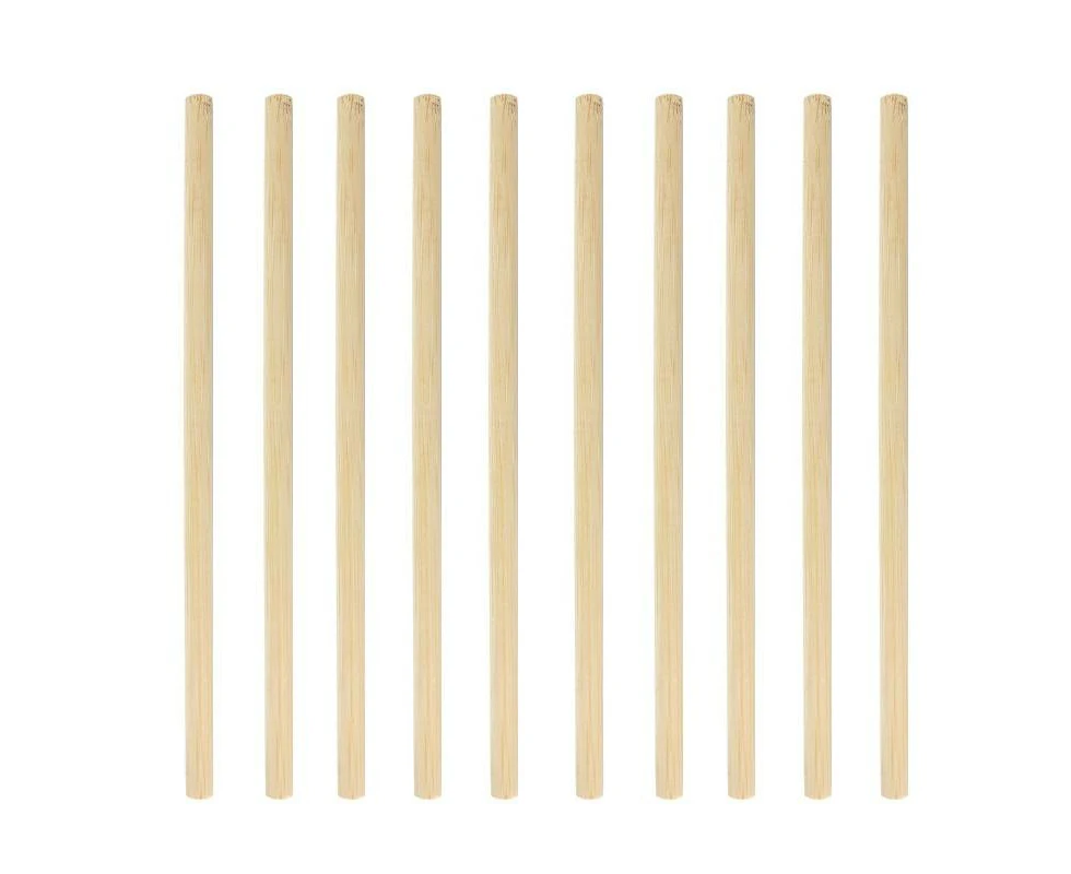 10 PCS Juice Coffee Pearl Milk Tea Natural Degradable Bamboo Straw