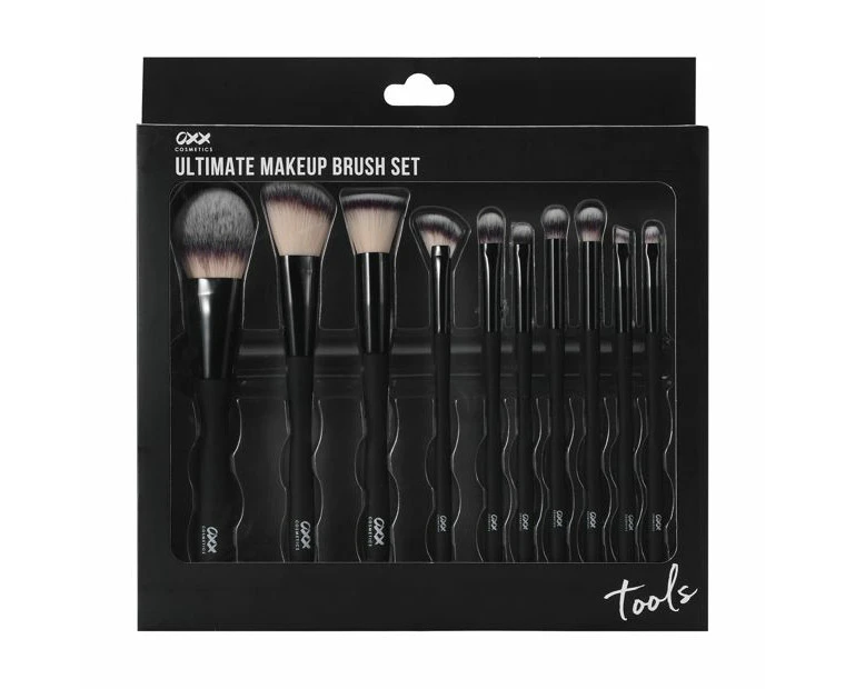 10 Piece Ultimate Makeup Brush Set - OXX Cosmetics