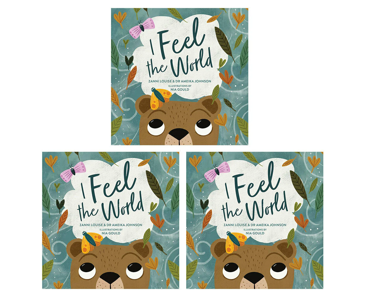 3PK I Feel The World Kids/Children Bedtime Story Reading Board Book 3y