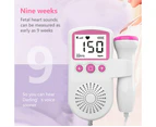 3.0Mhz Baby Heartbeat Monitor Battery Powered Fetal Heart Rate Monitor Detector Prenatal Monitoring Device Smart Monitor Pre