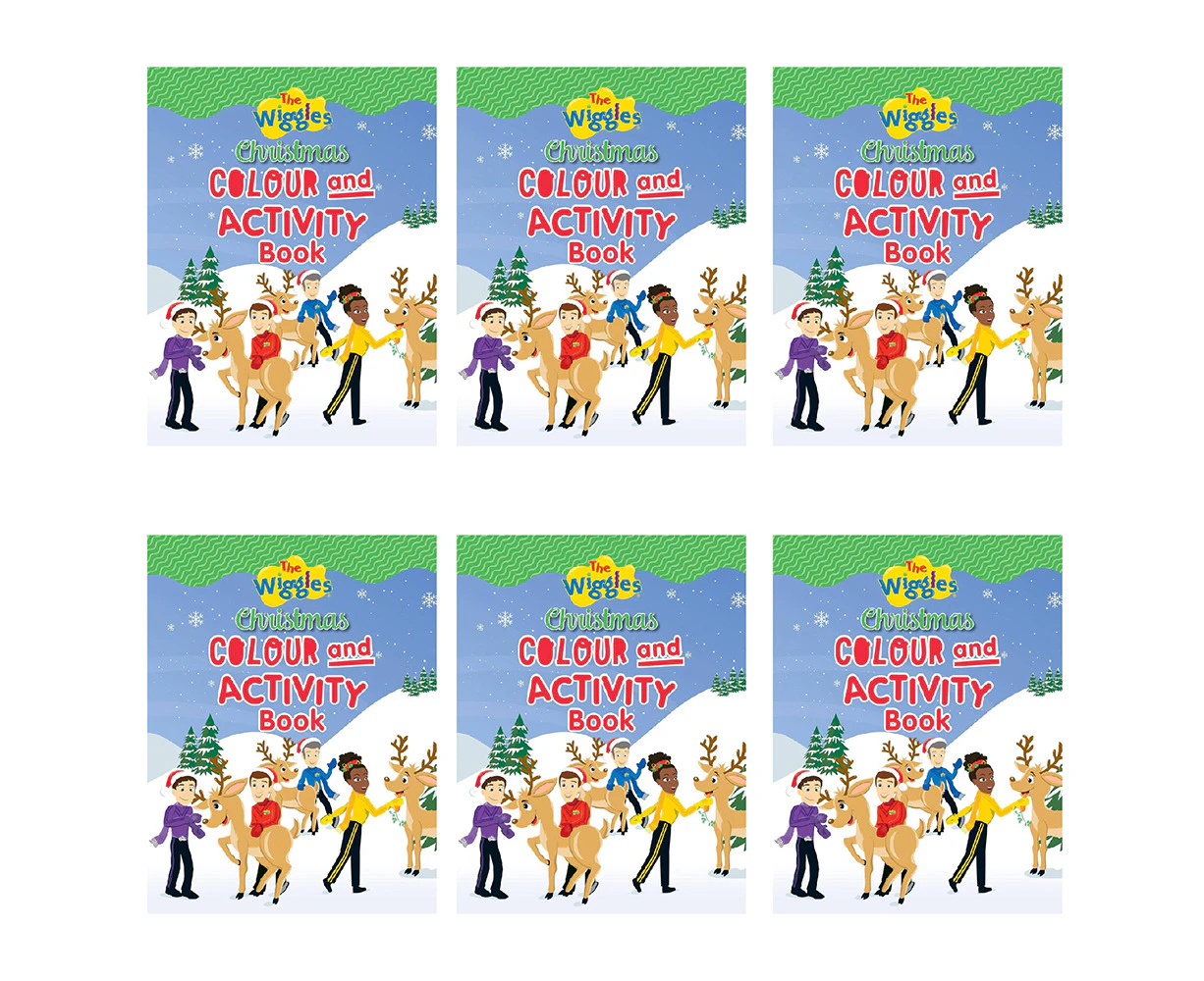 6PK The Wiggles Christmas Kids/Children Colouring & Activity Book 0-3y