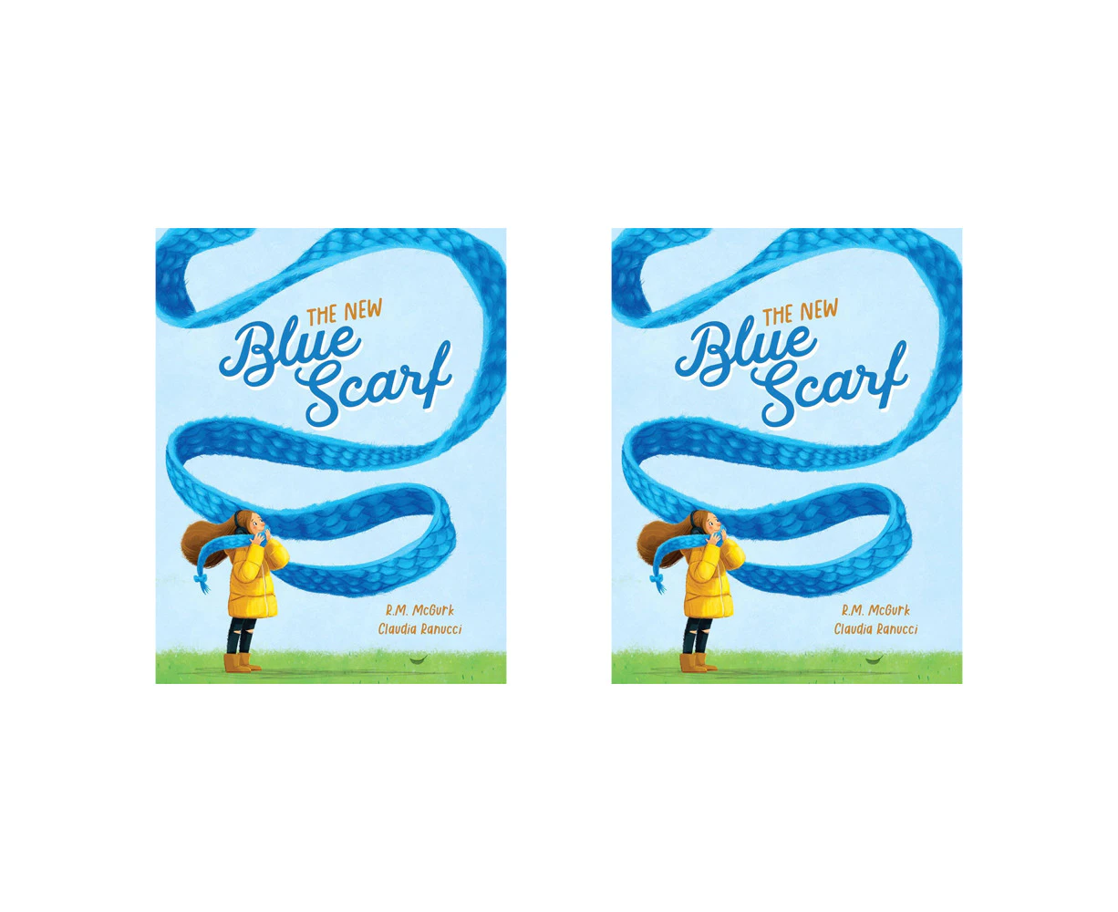 2PK The New Blue Scarf Kids Bedtime Story Reading Picture Book 3-8y