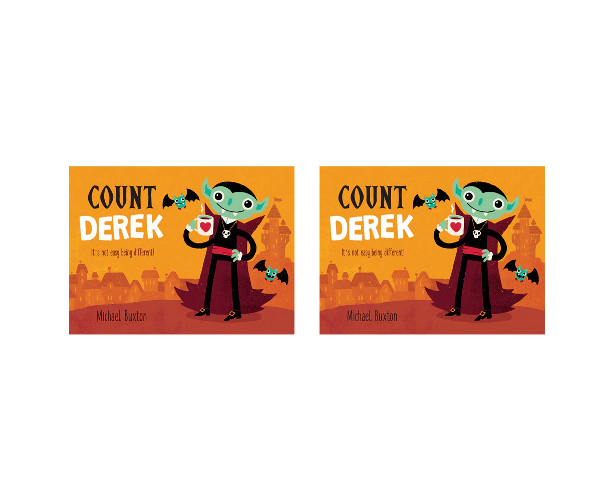 2PK Count Derek Kids/Children Bedtime Story Reading Picture Book 3-9y