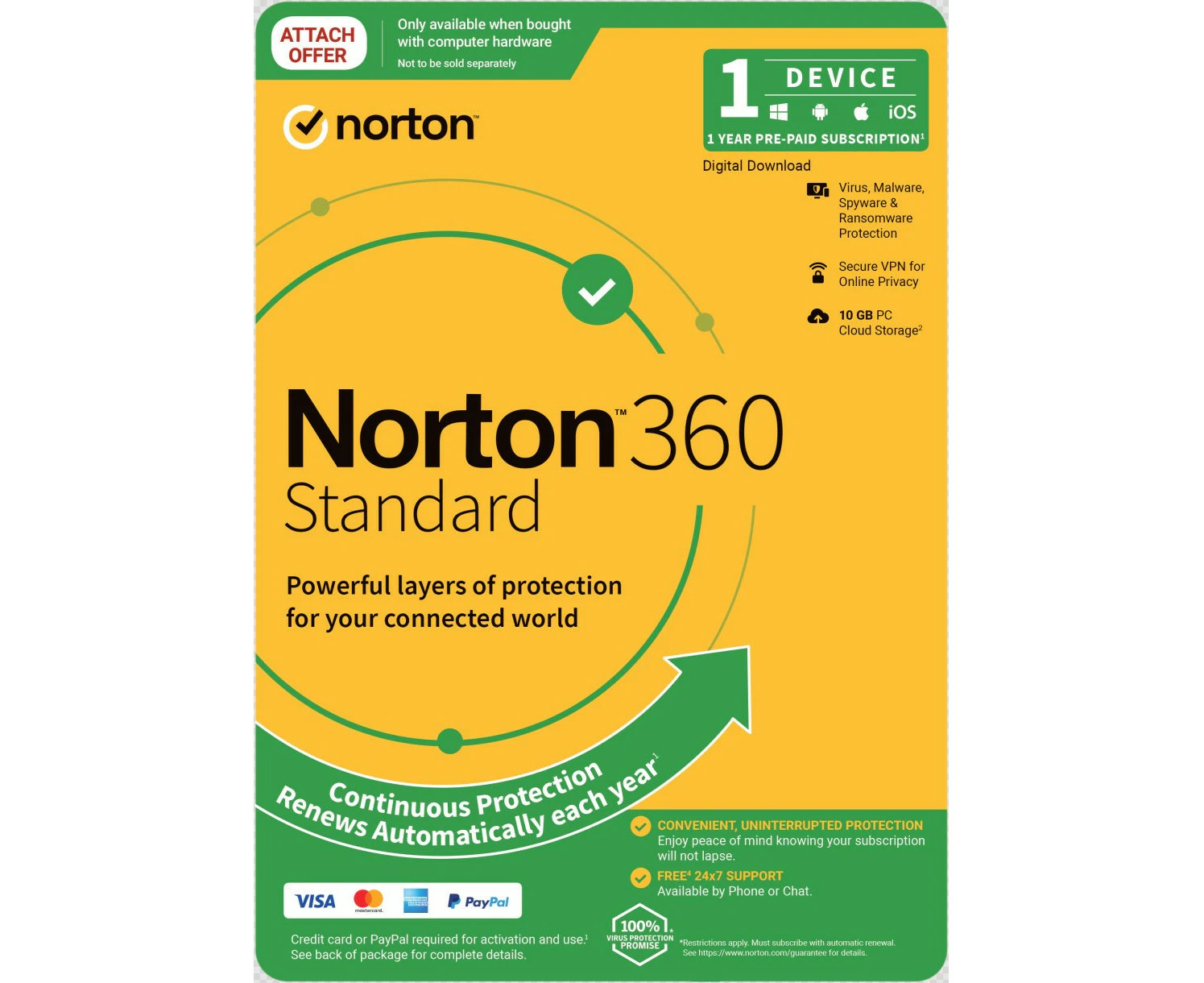 Norton 360 Standard Empower 10GB AU 1 User 1 Device ESD Version - Keys via Email