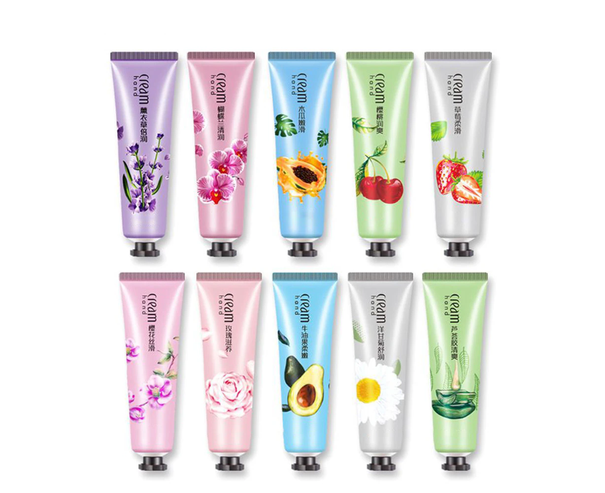 10Pcs 30G Mini Hand Cream Gift Set Moisturizing Hand Creams For Travel