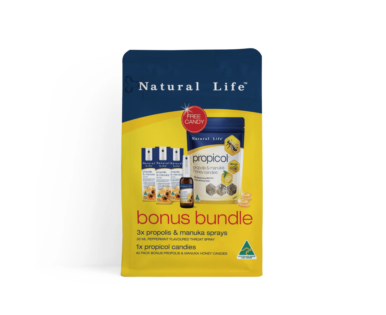 Natural Life Sore Throat Bundle Pack