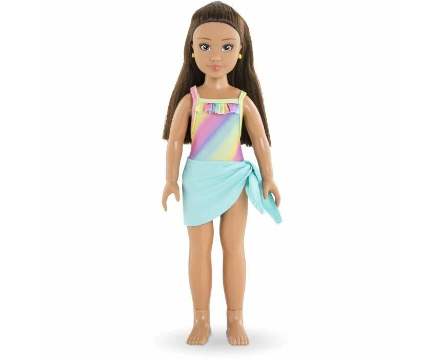 Corolle Girls Luna Beach Set - 28cm Dressing Doll with 5 Accessories, Vanilla Fragrance | Perfect Gift for Kids Aged 4+ | Christmas Present