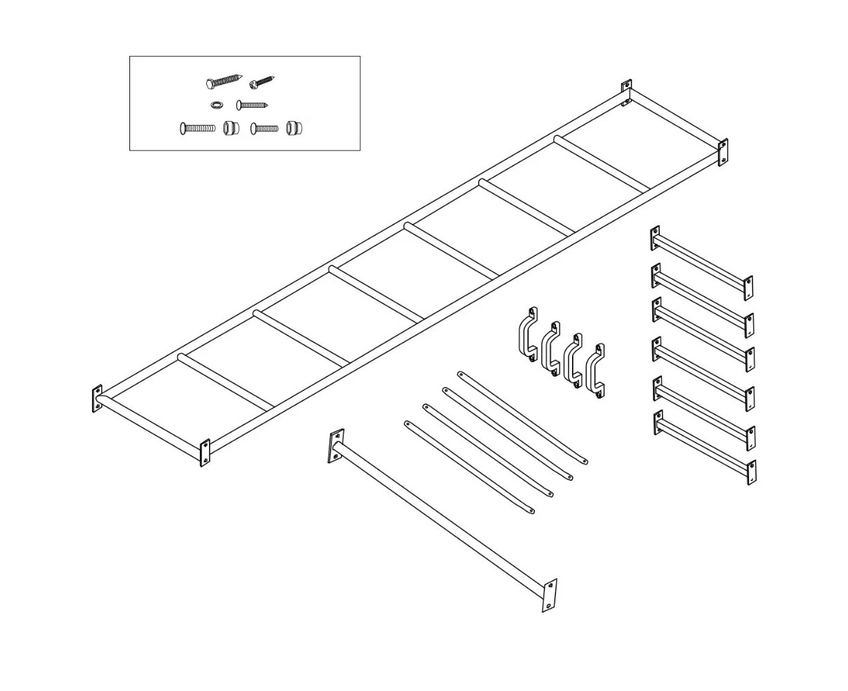 Other Outdoor Toys Lifespan Kids Amazon Monkey Bars Only (2.5M)