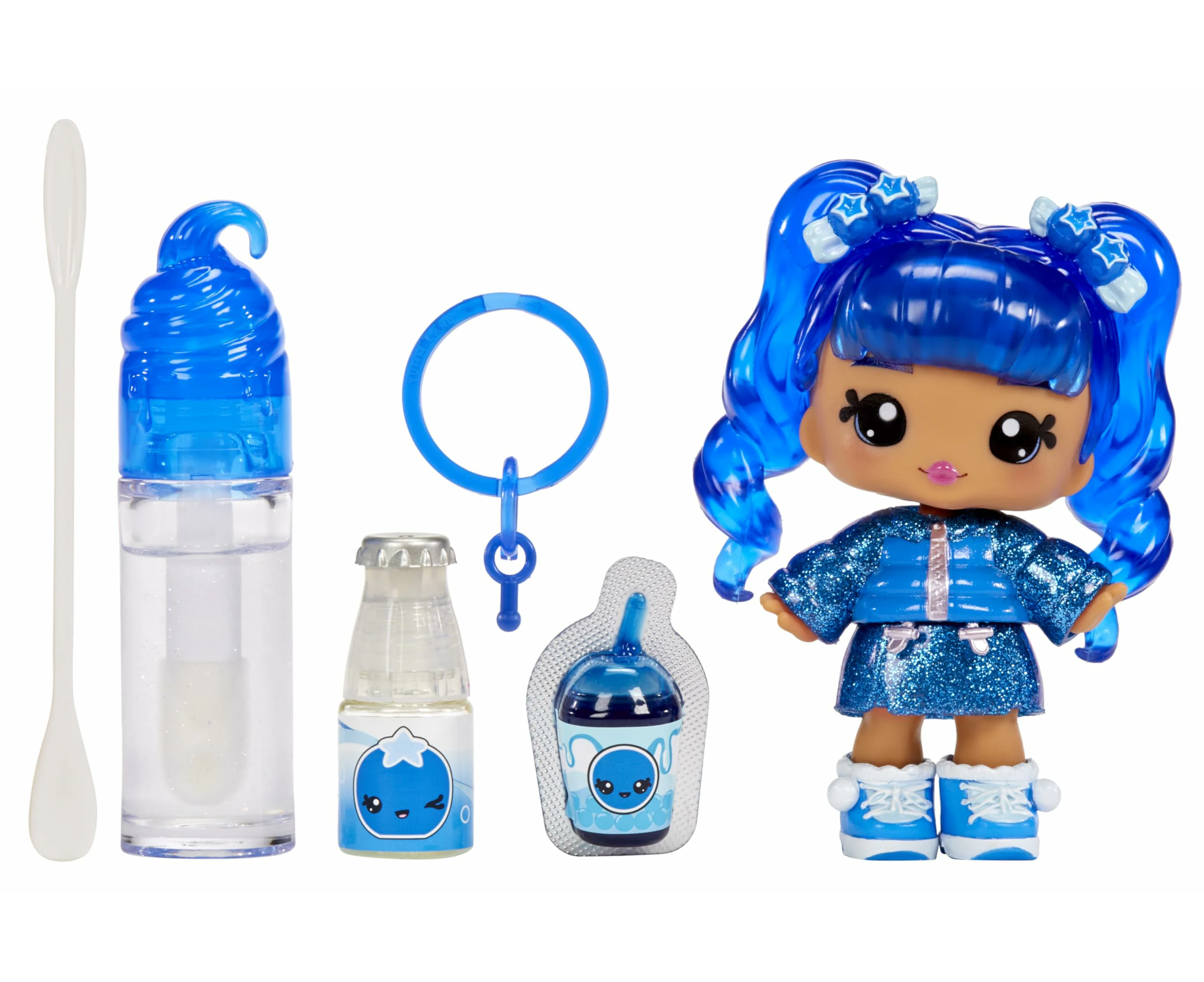 Yummiland Lipgloss Doll - Rory Blueberry | Create Your Own Scented Lip Gloss with DIY Doll Set | Perfect Christmas Present