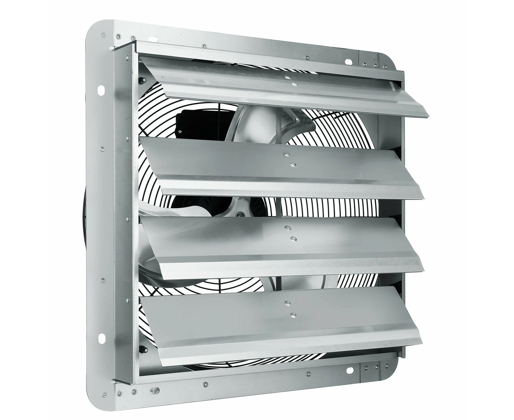 VEVOR Shutter Exhaust Fan, 406 mm High-speed 1400RPM 1506 CFM, Aluminum Wall Mount