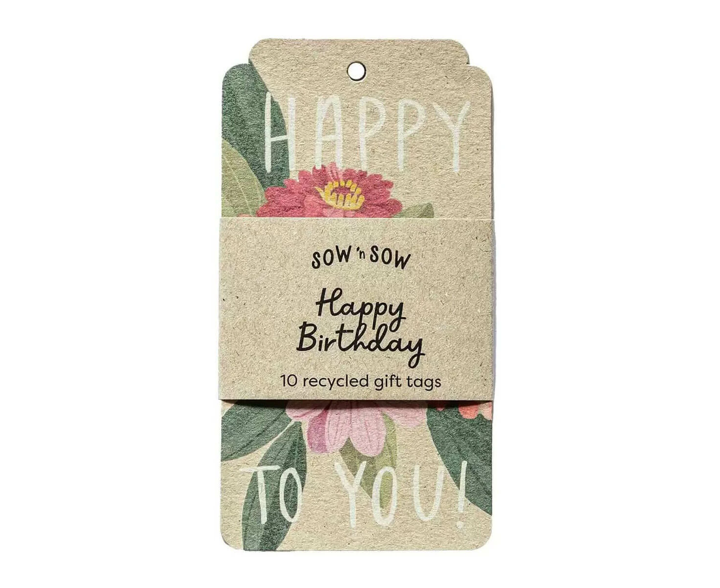 Sow 'n Sow Happy Birthday Gift Tag - 10 pack - Sow 'n Sow