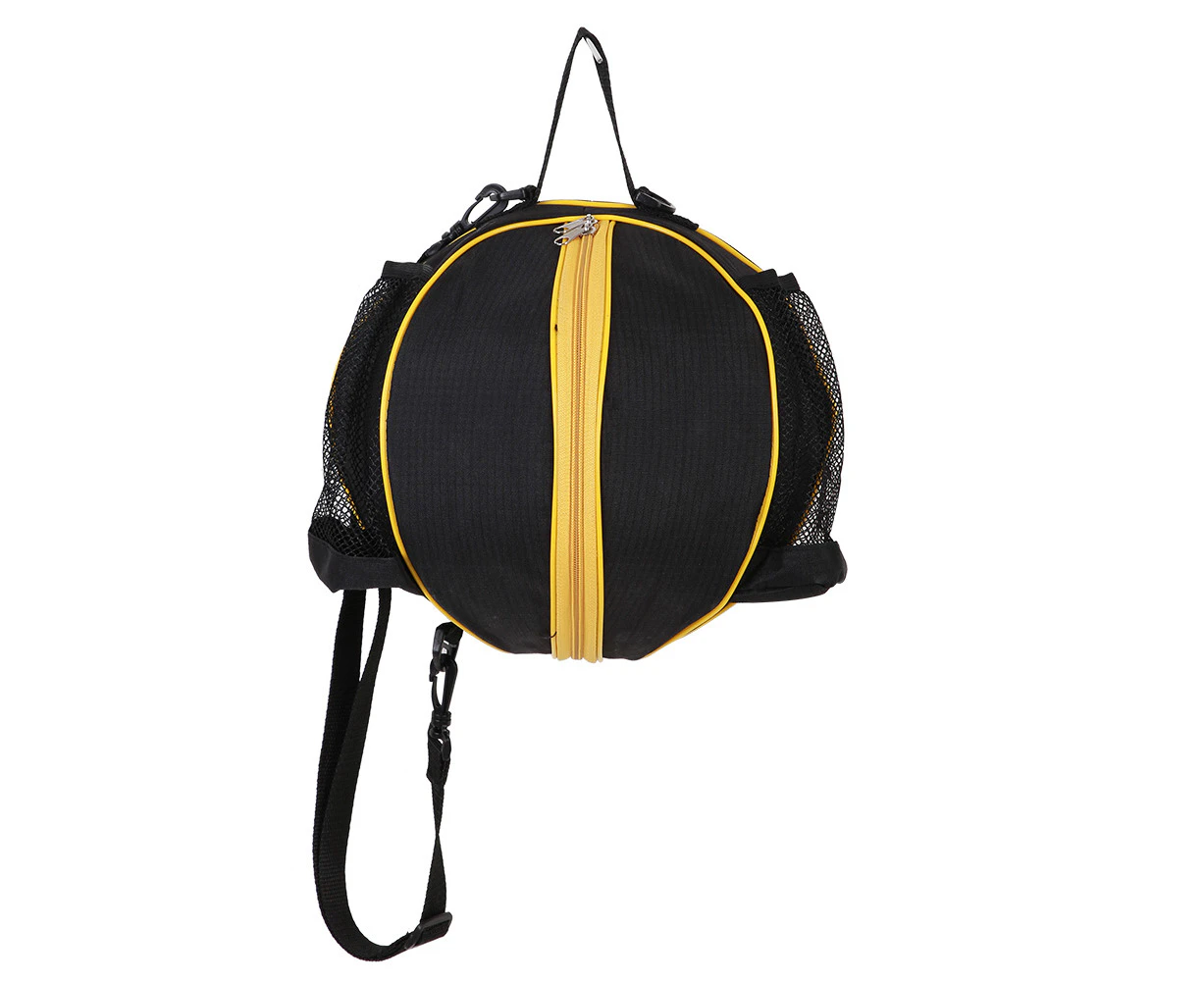 Portable Sports Basketball Football Soccer Ball Volleyball Shoulder Bag Balls Handbag (Black)