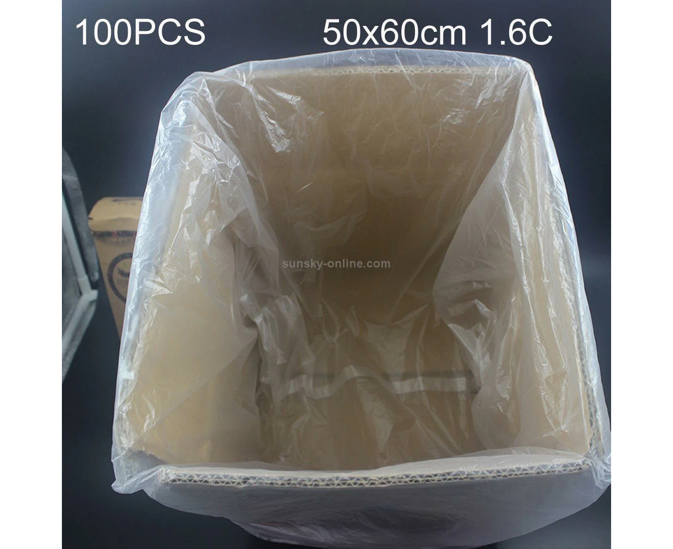 100 PCS 1.6C Dust-proof Moisture-proof Plastic PE Packaging Bag