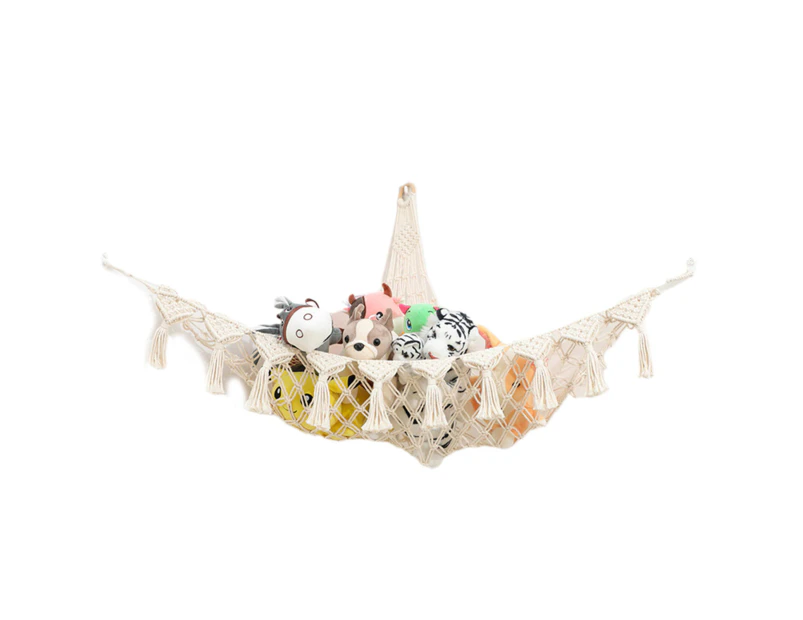 Stuffed Animal Toy Hammock Storage Mesh Bag for Triangle Hanging Net Holder for Kids Boys Girls Playroom Cute for Doll O - Style 5