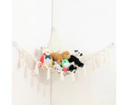 Stuffed Animal Toy Hammock Storage Mesh Bag for Triangle Hanging Net Holder for Kids Boys Girls Playroom Cute for Doll O - Style 5